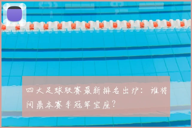 四大足球联赛最新排名出炉:谁将问鼎本赛季冠军宝座?